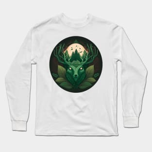 Nature Lover Deer Bear - Designs for a Green Future and Hunters Long Sleeve T-Shirt